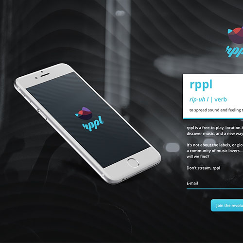 Rppl application landing page.